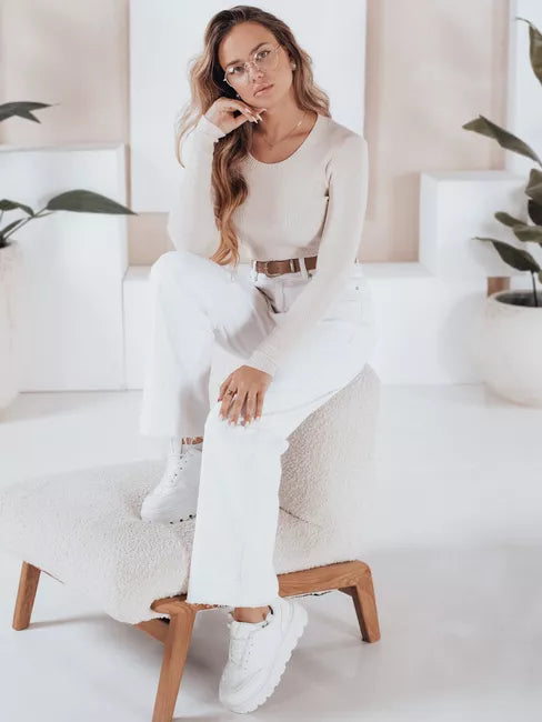 Moteriškas baltas megztinis Gino