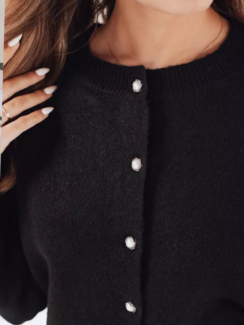 Moteriškas juodos spalvos megztinis Selin