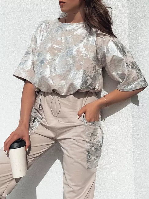 Moteriškas rusvas komplektas Birweki