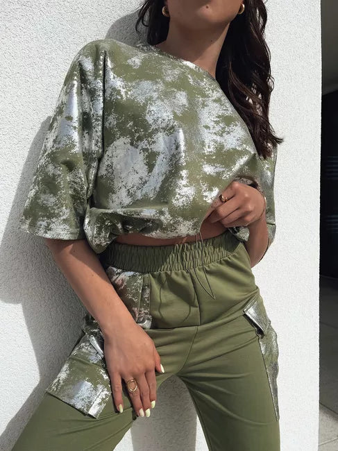 Moteriškas chaki komplektas Birweki