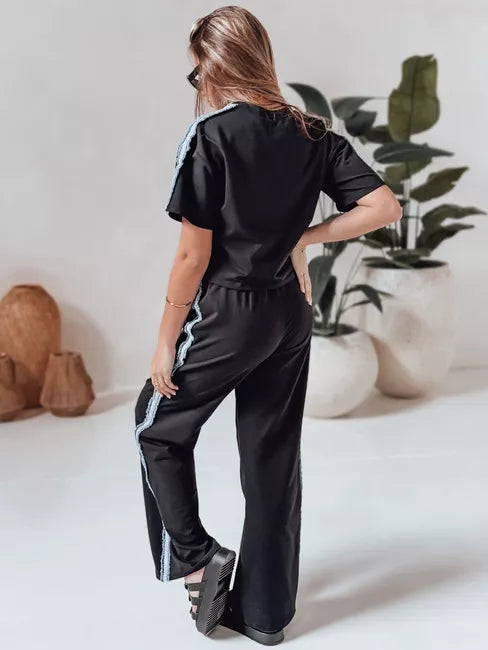 Moteriškas juodas sportinis komplektas Sport Like