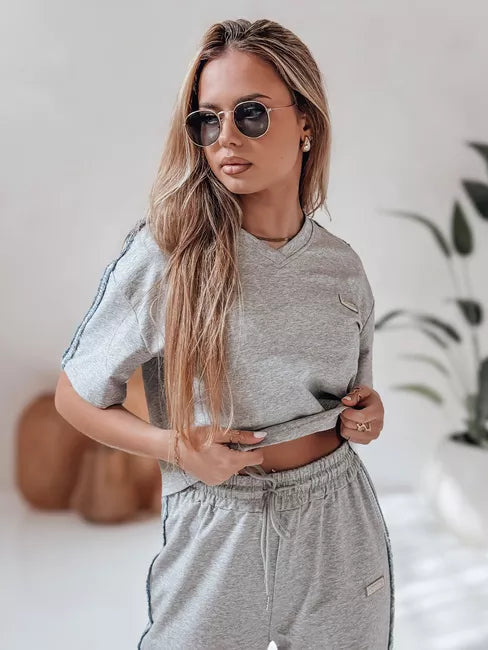 Moteriškas pilkas sportinis komplektas Sport Like