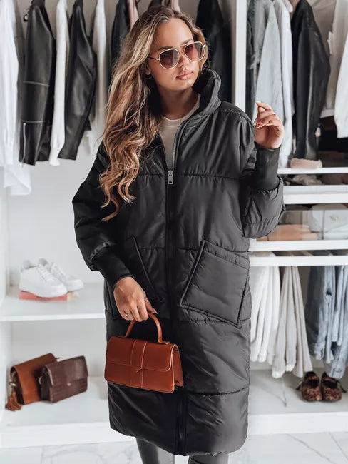 Moteriška oversize juoda striukė Gala