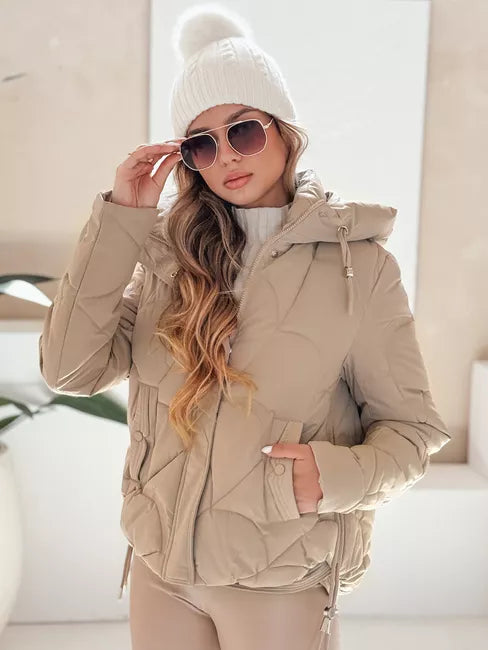 Moteriška žieminė rusvos spalvos striukė Silma