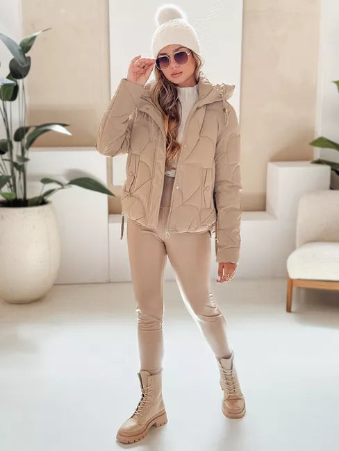 Moteriška žieminė rusvos spalvos striukė Silma