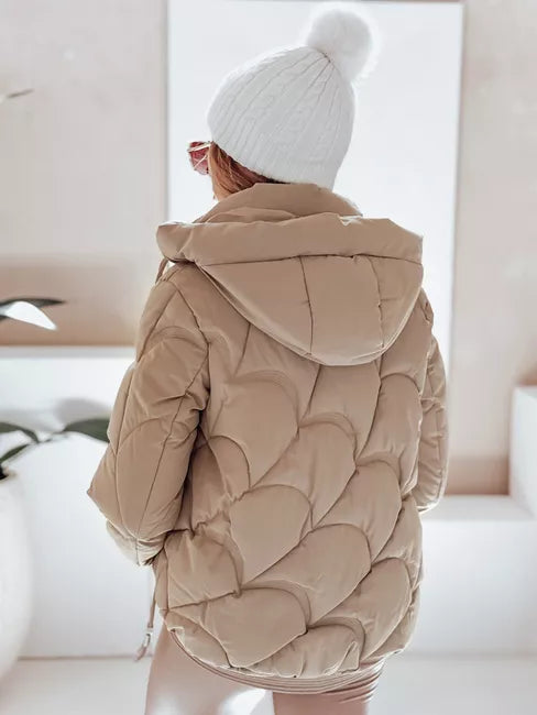 Moteriška žieminė rusvos spalvos striukė Silma