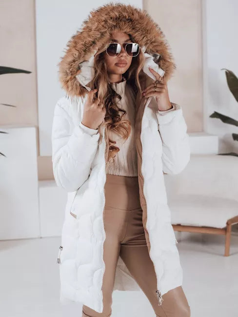 Moteriška žieminė baltos spalvos striukė Varel