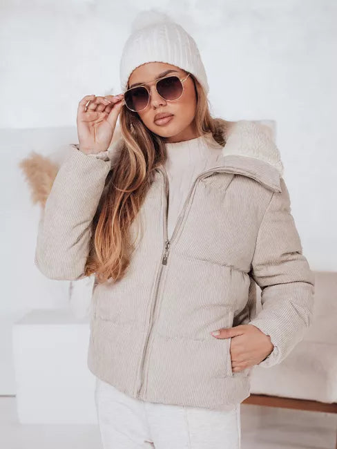 Moteriška žieminė rusva striukė Trendy