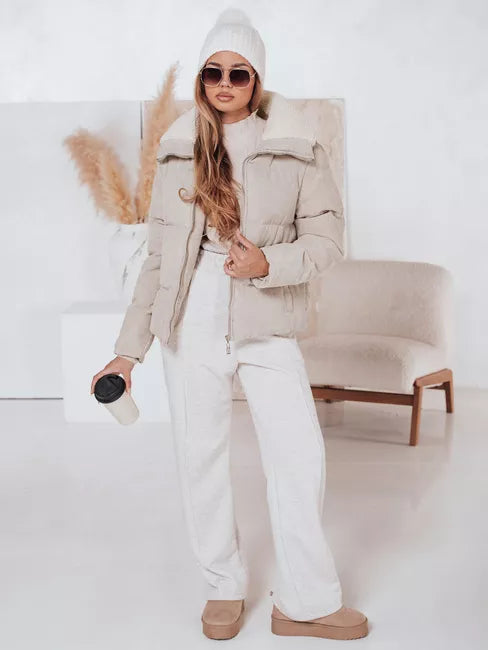 Moteriška žieminė rusva striukė Trendy