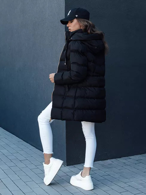 Moteriška žieminė juoda striukė Gabriel