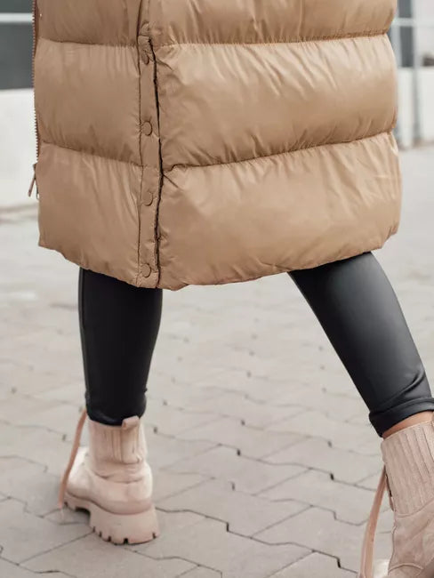 Moteriška žieminė ruda striukė Bela