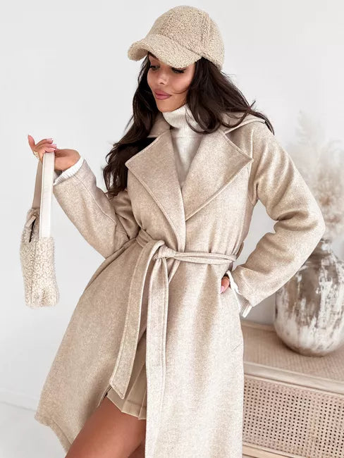 Moteriškas rusvas paltas Nancy