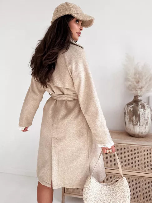 Moteriškas rusvas paltas Nancy