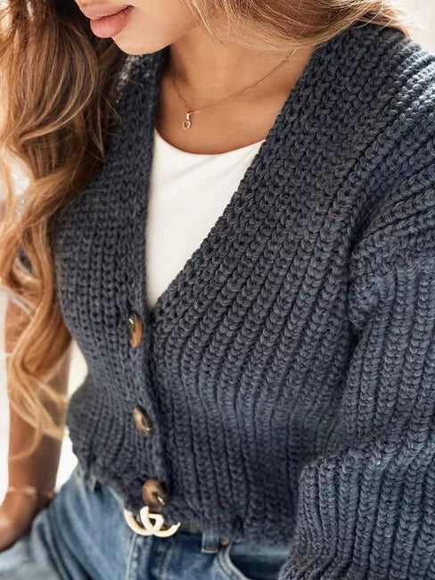 Moteriškas mėlynas megztinis Lorel