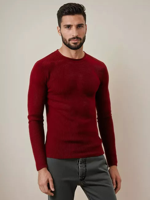 Vyriškas bordo megztins Areta