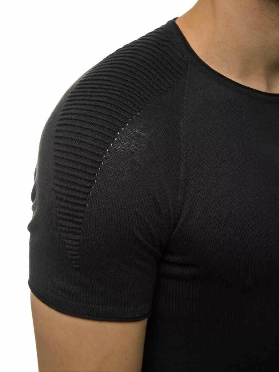 Akcija: Vyriški juodos spalvos marškinėliai Demo