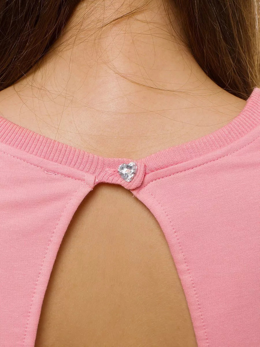 Rožinis moteriškas sportinis komplektas Kotri