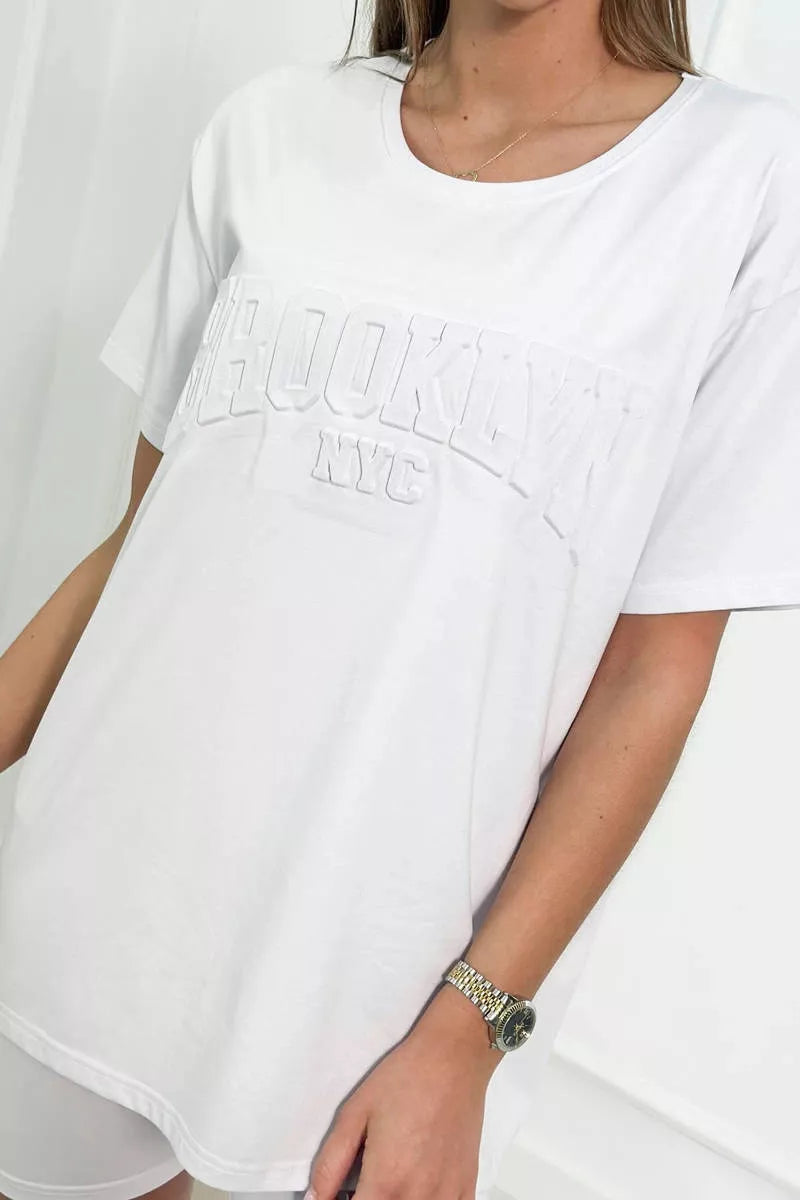 Moteriškas baltas komplektas Korina