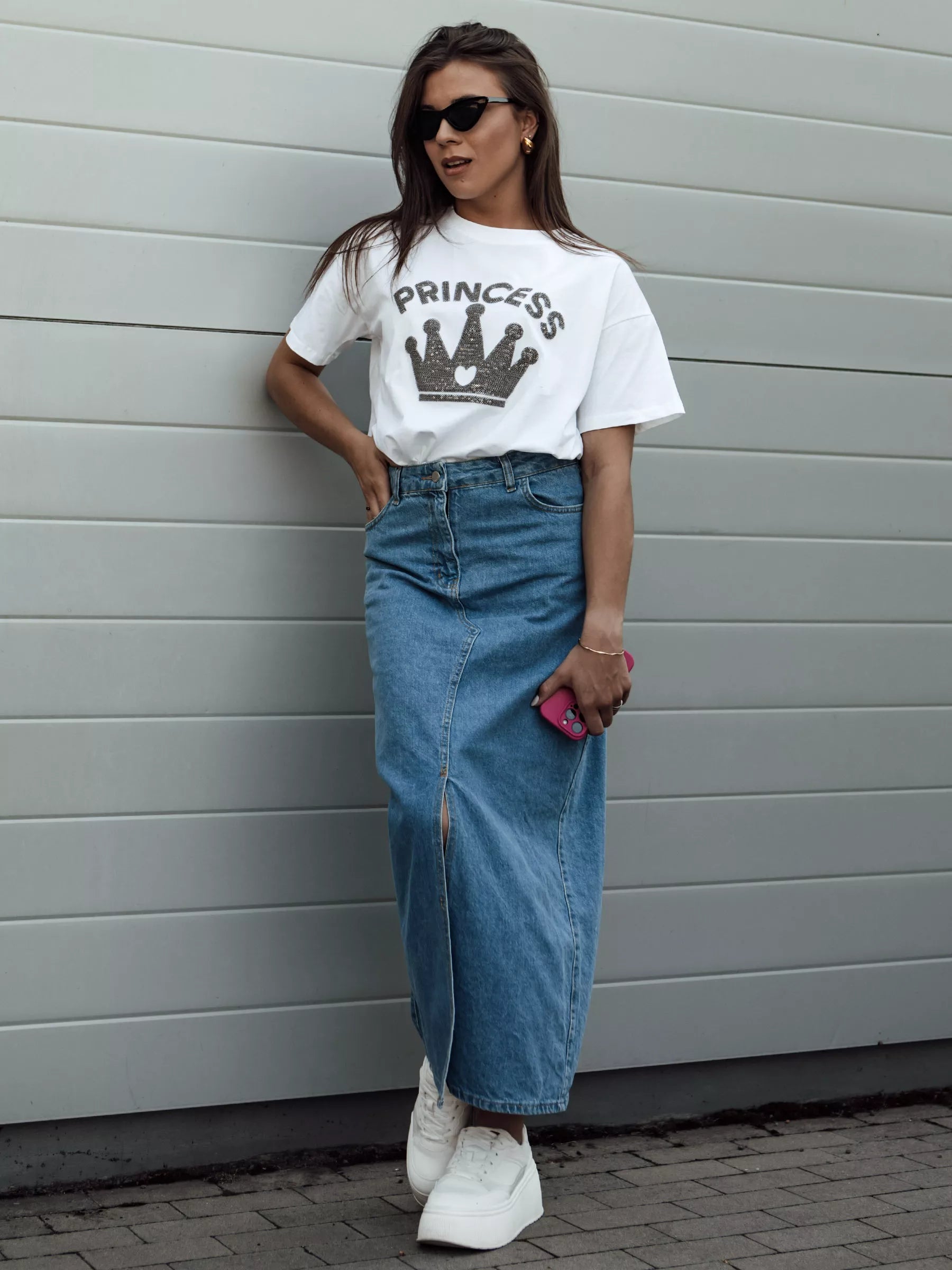 Moteriški balti marškinėliai Princess
