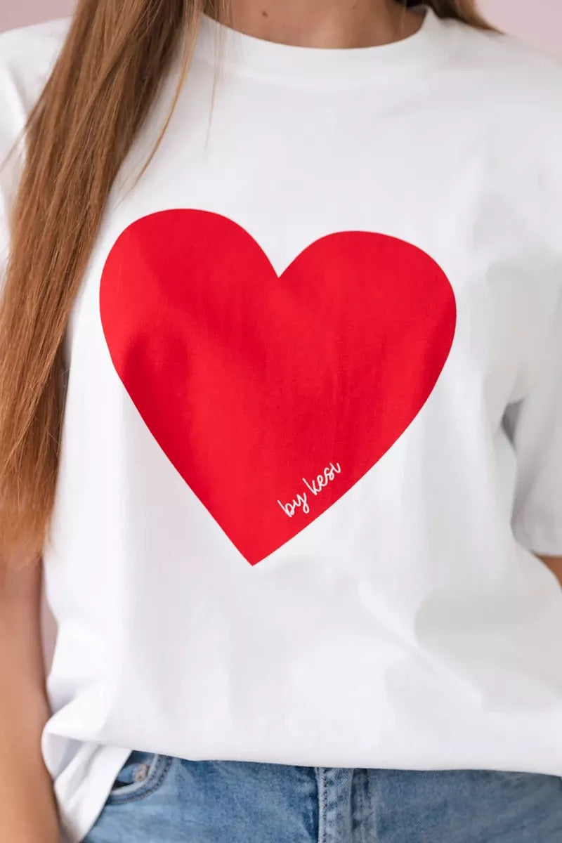 Moteriški balti marškinėliai Madame