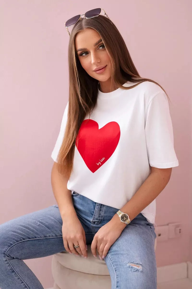 Moteriški balti marškinėliai Madame