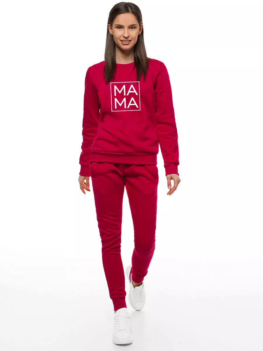 Moteriškas bordo džemperis MAMA