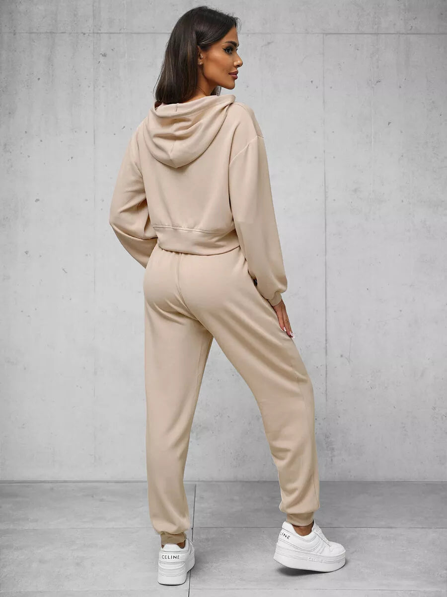 Moteriškas rusvas laisvalaikio komplektas Tiny