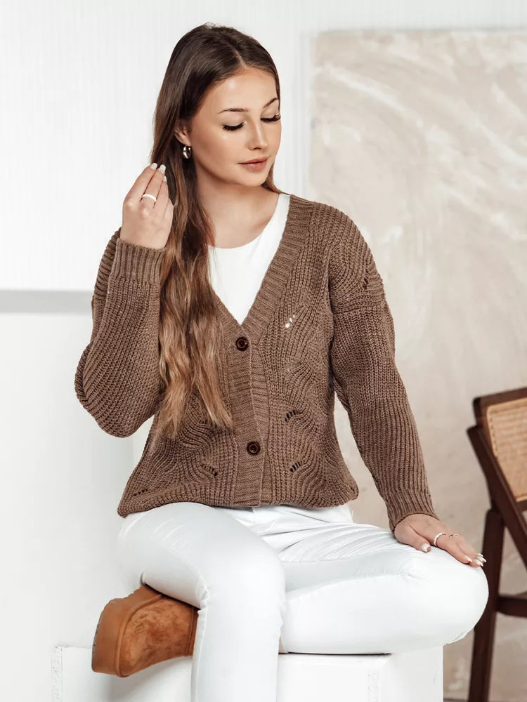 Moteriškas rudas megztinis Livi