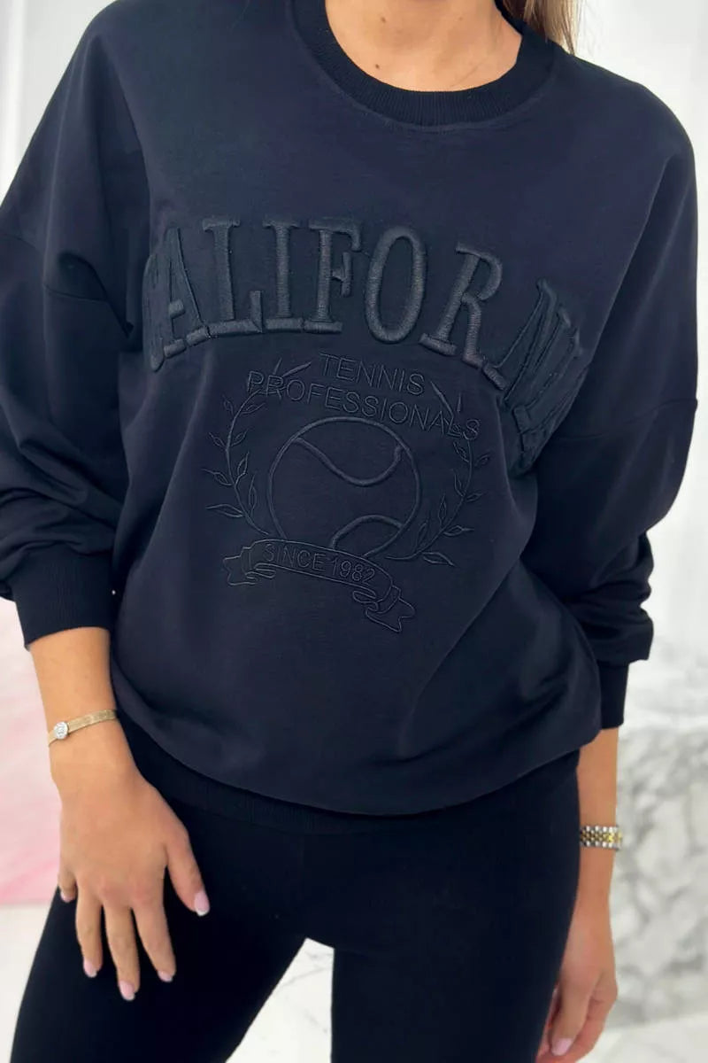 Moteriškas juodas komplektas California