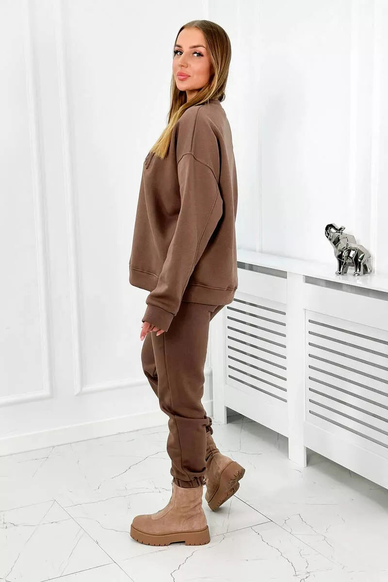 Moteriškas rudas komplektas Copenhagen
