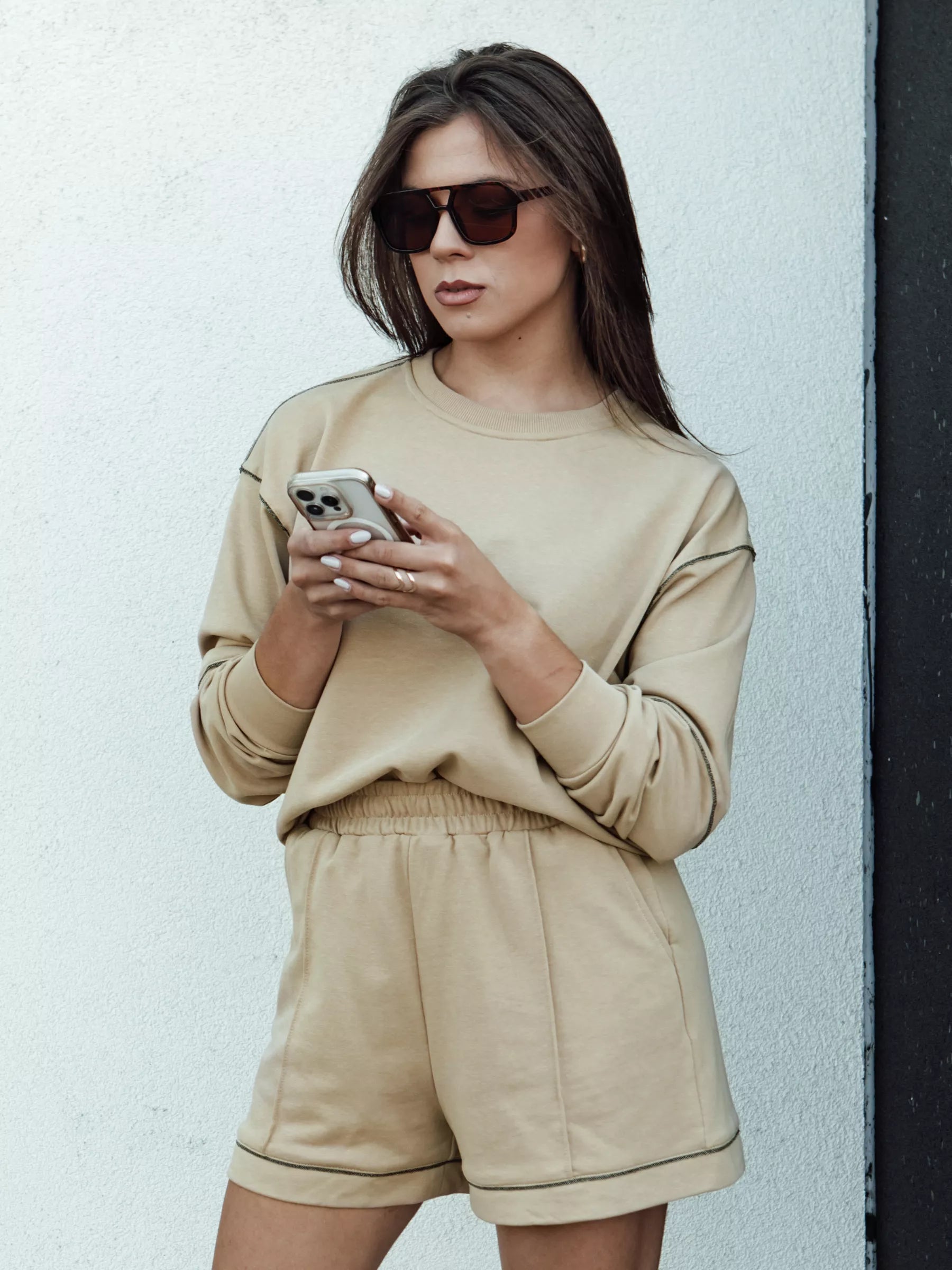 Moteriškas rudas komplektas Megin