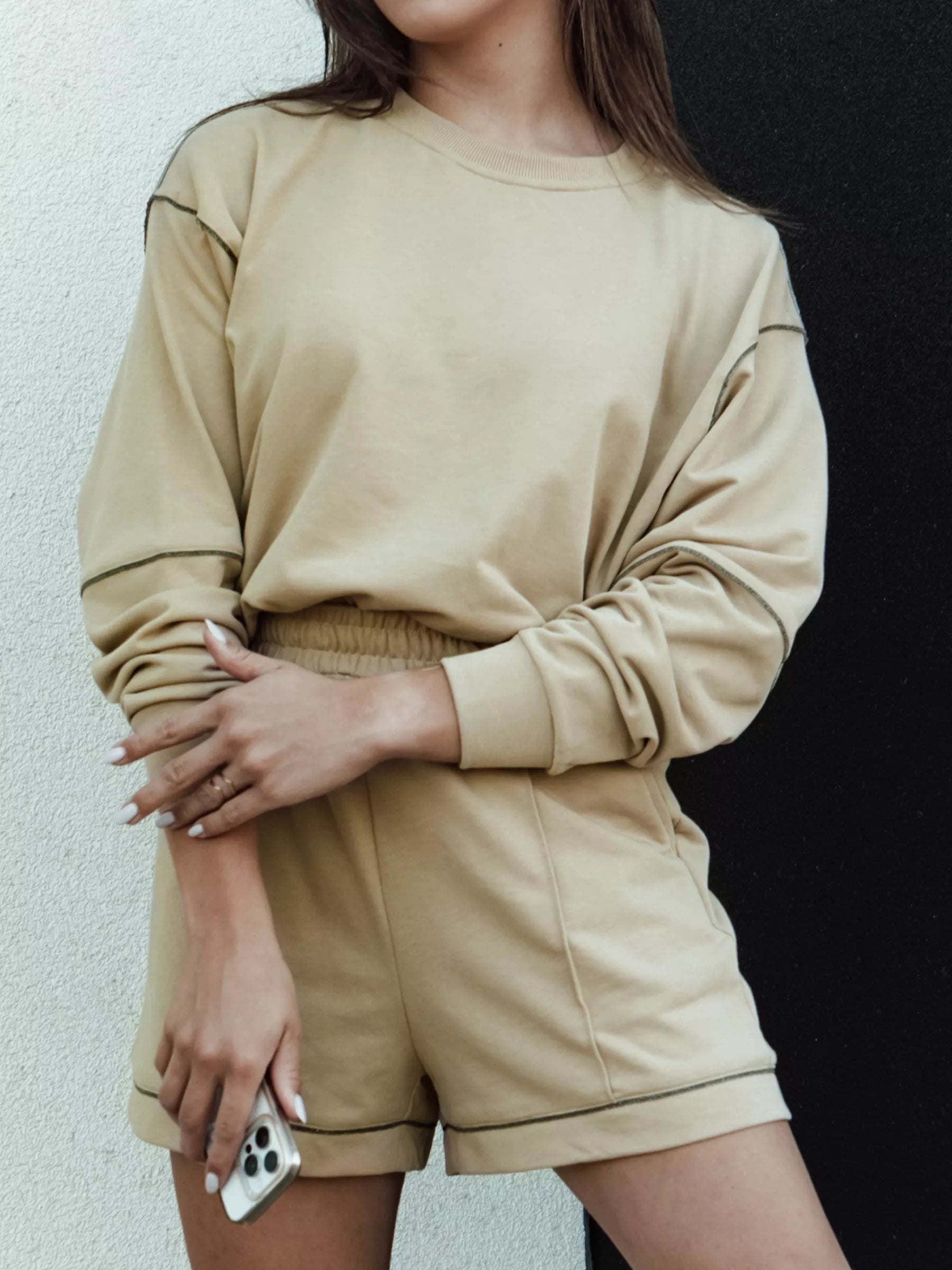 Moteriškas rudas komplektas Megin