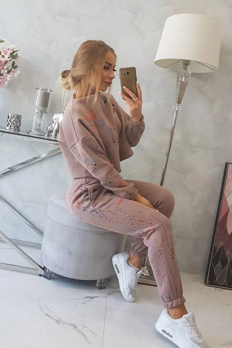 Moteriškas rudas komplektas Splash