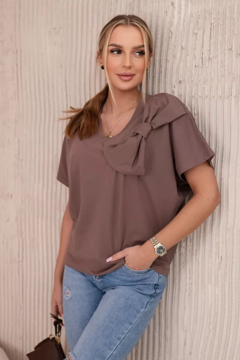 Moteriški rudi marškinėliai Korin