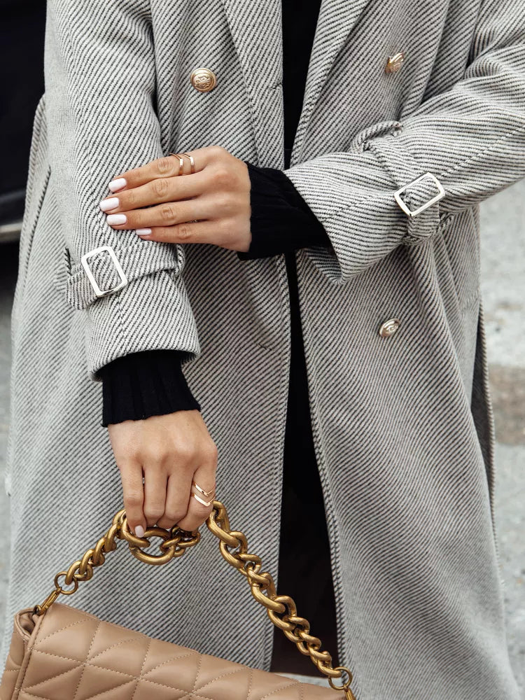 Moteriška rusvos spalvos paltas Cameli