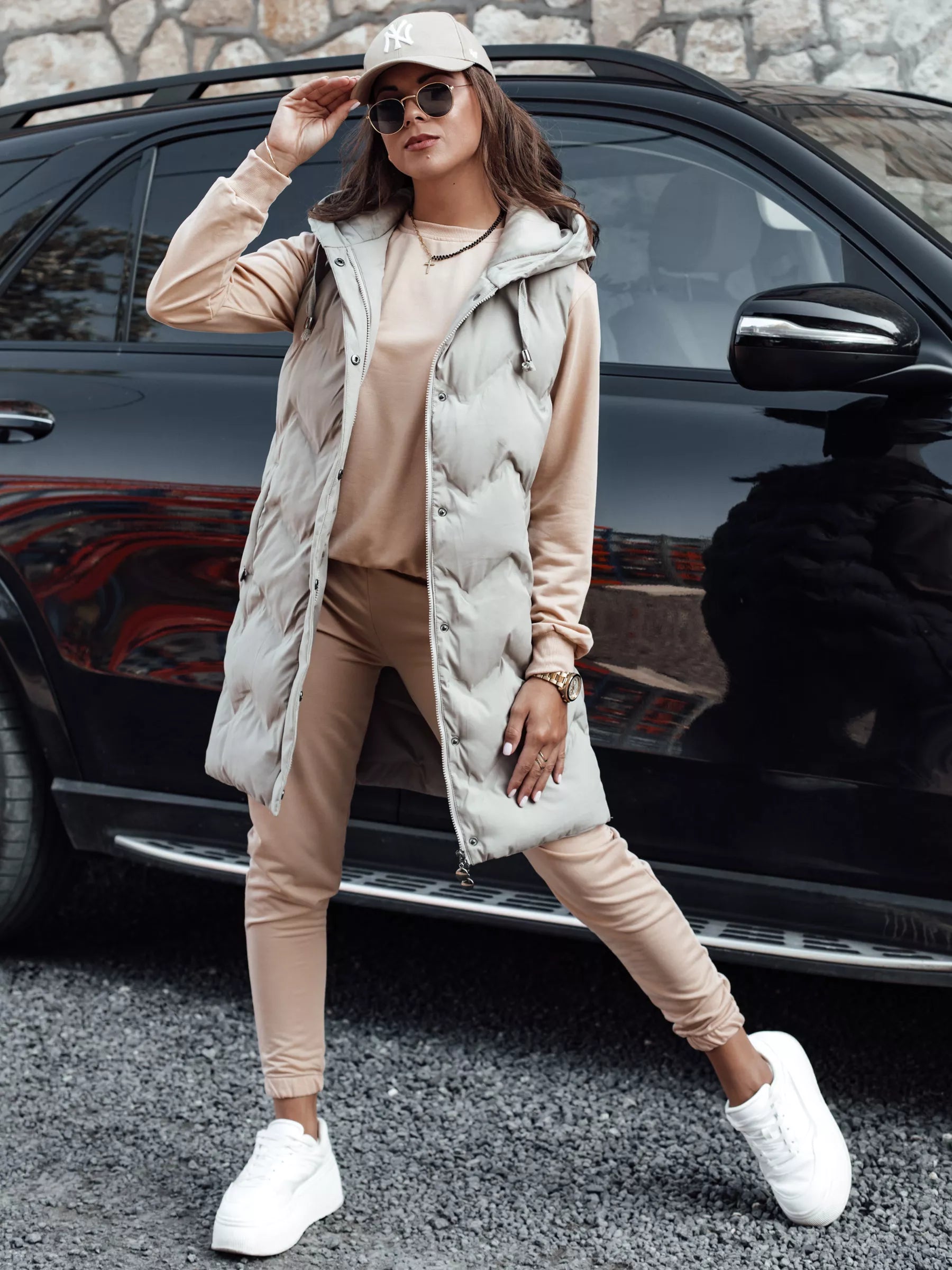 Moteriškas šviesiai rudas komplektas Milin