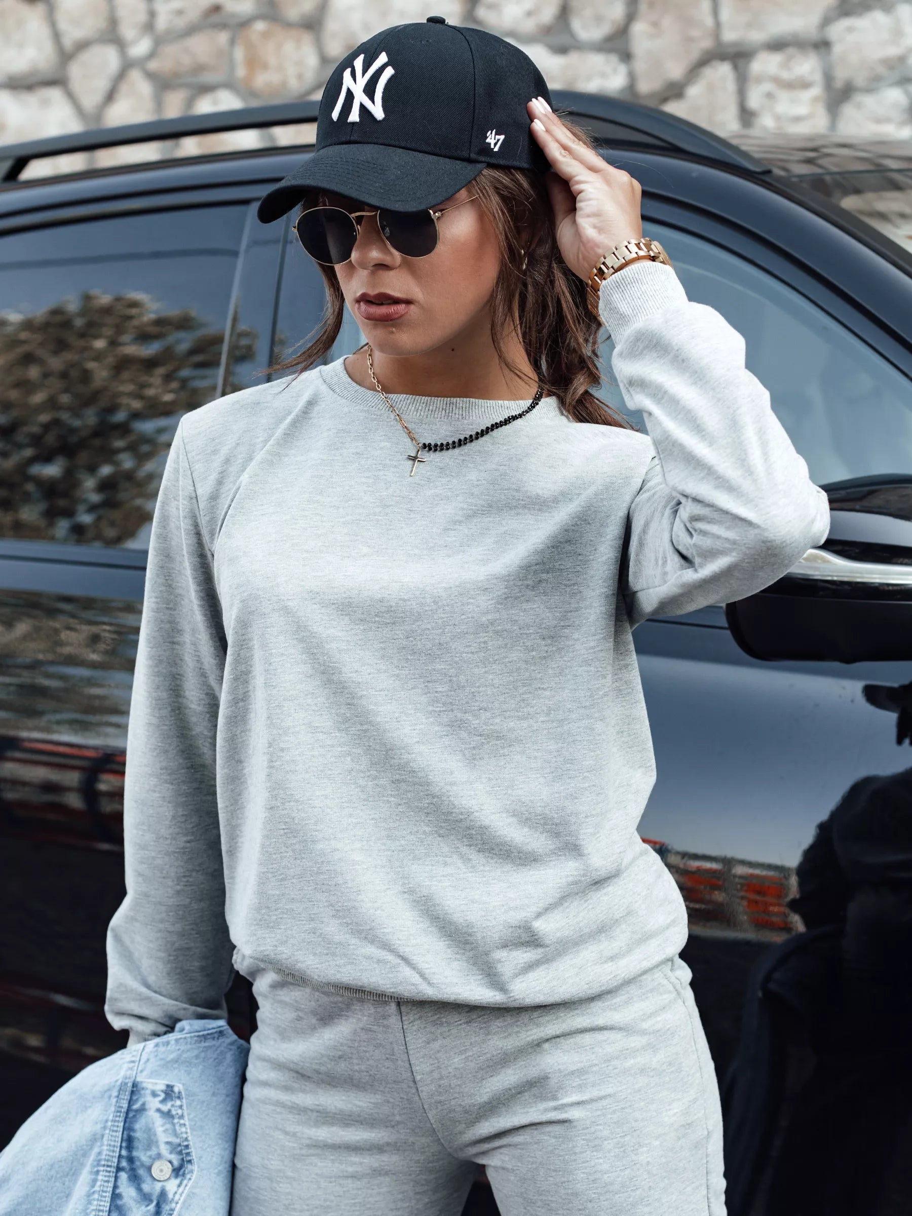 Moteriškas šviesiai pilkas komplektas Milin