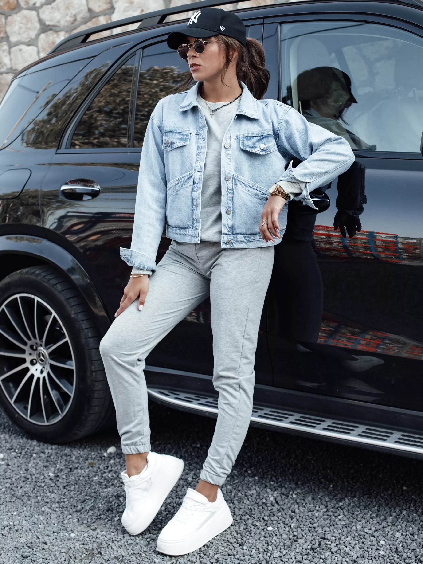 Moteriškas šviesiai pilkas komplektas Milin