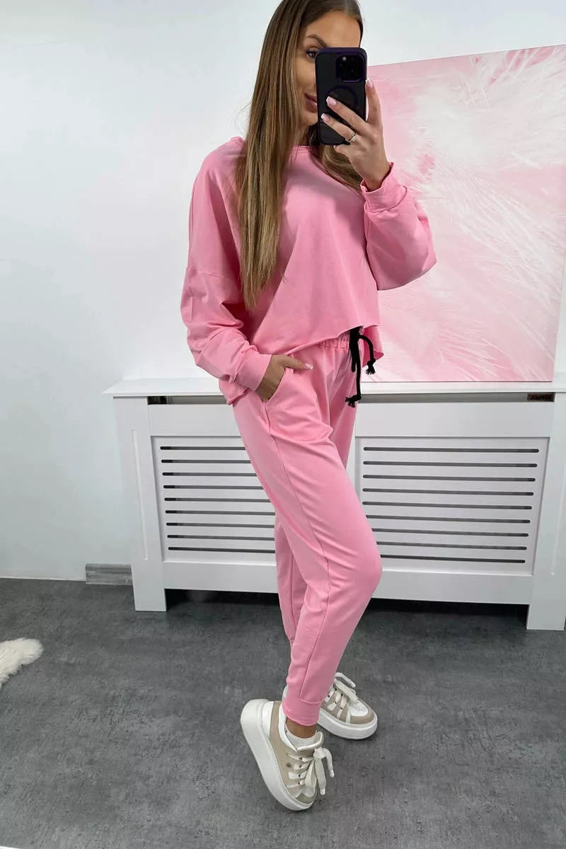 Moteriškas šviesiai rožinis komplektas Evoli