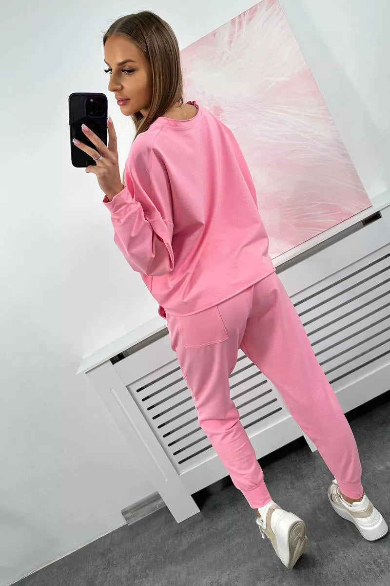 Moteriškas šviesiai rožinis komplektas Evoli