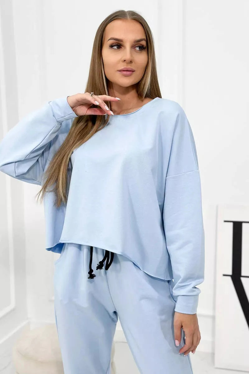 Moteriškas šviesiai mėlynas komplektas Evoli