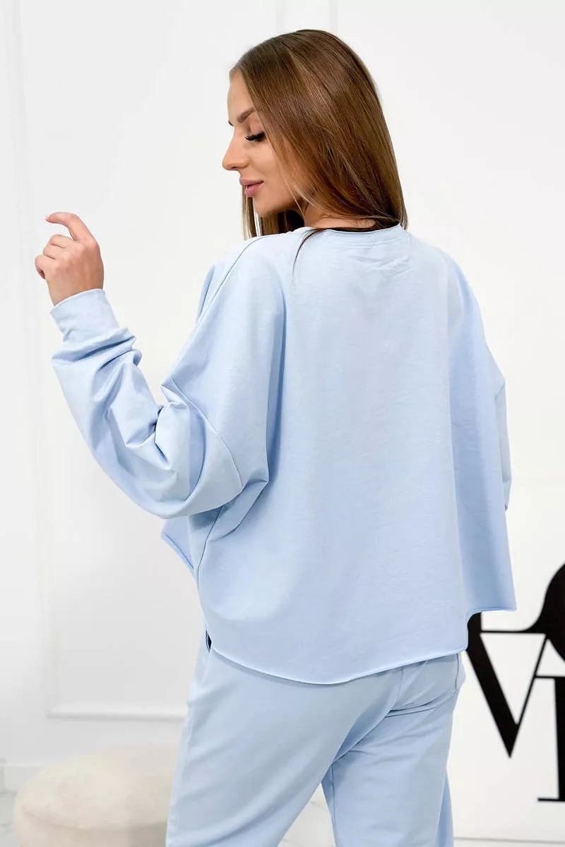 Moteriškas šviesiai mėlynas komplektas Evoli