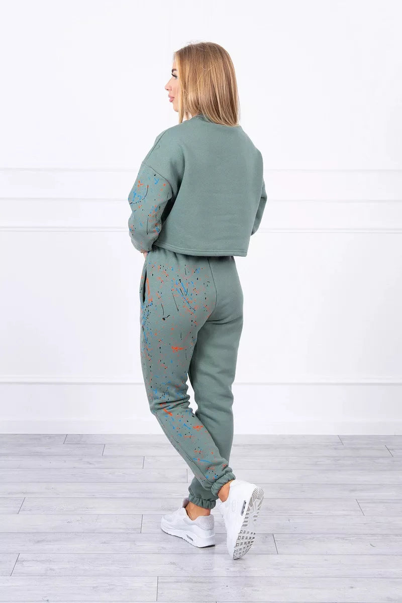 Moteriškas chaki spalvos komplektas Splash