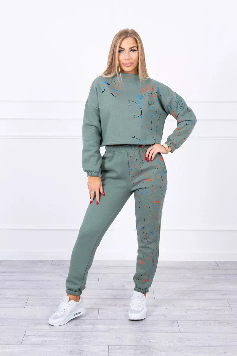 Moteriškas chaki spalvos komplektas Splash