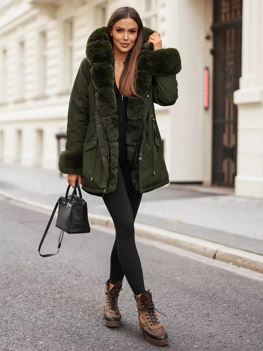 Moteriška chaki spalvos striukė Gibon