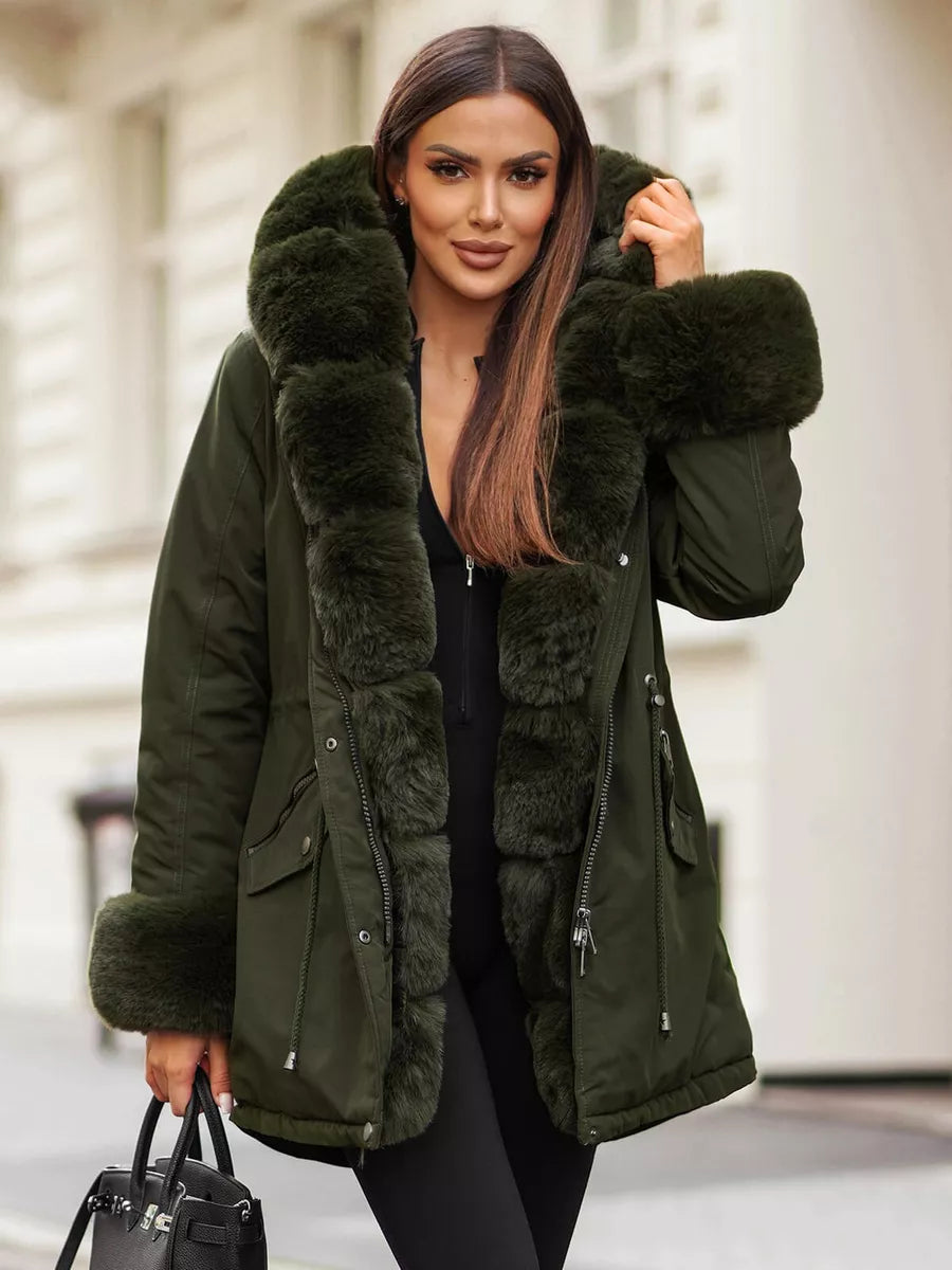 Moteriška chaki spalvos striukė Gibon