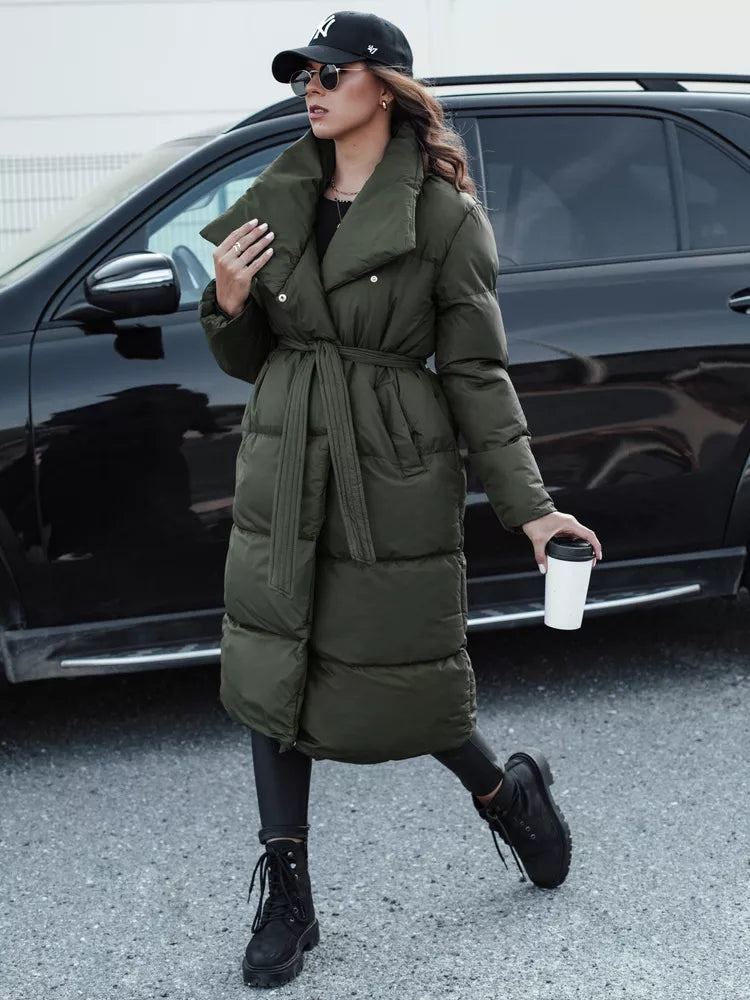 Moteriška chaki spalvos dygsniuota striukė Favi