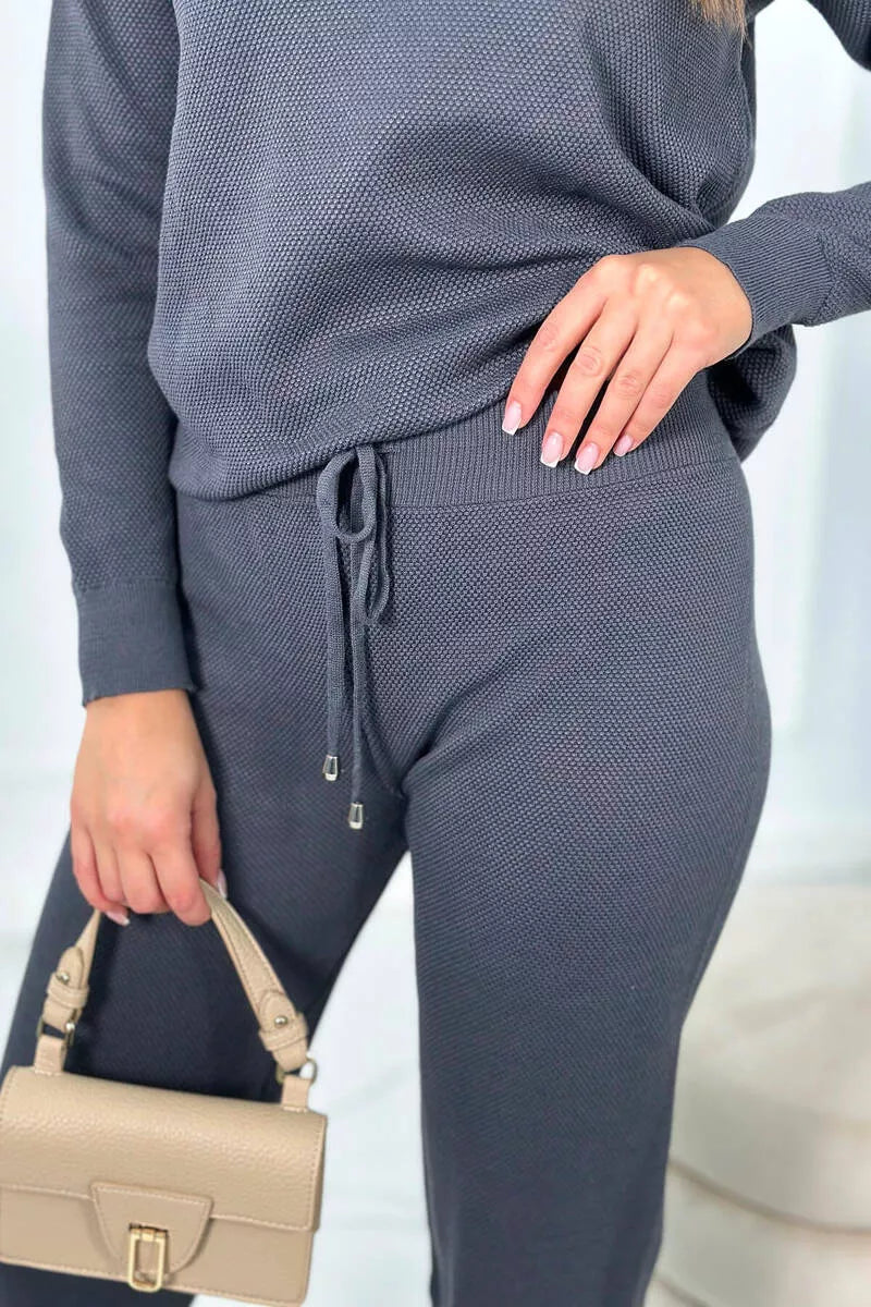 Moteriškas grafito spalvos komplektas Lora