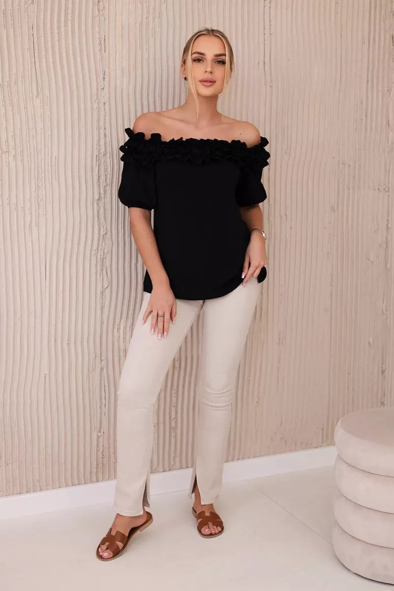 Moteriška juoda palaidinė Lorena