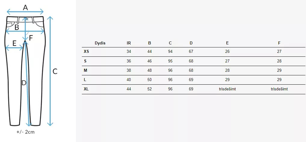 Moteriški juodi džinsai Itemo
